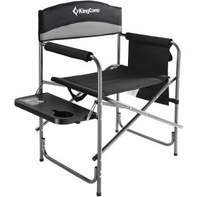 KingCamp Folding Camping Chair Heavy Duty Director Chair with Si