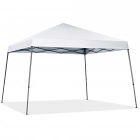 ABCCANOPY 10 ft x 10 ft Outdoor Pop Up Canopy Tent with Slant Leg, White