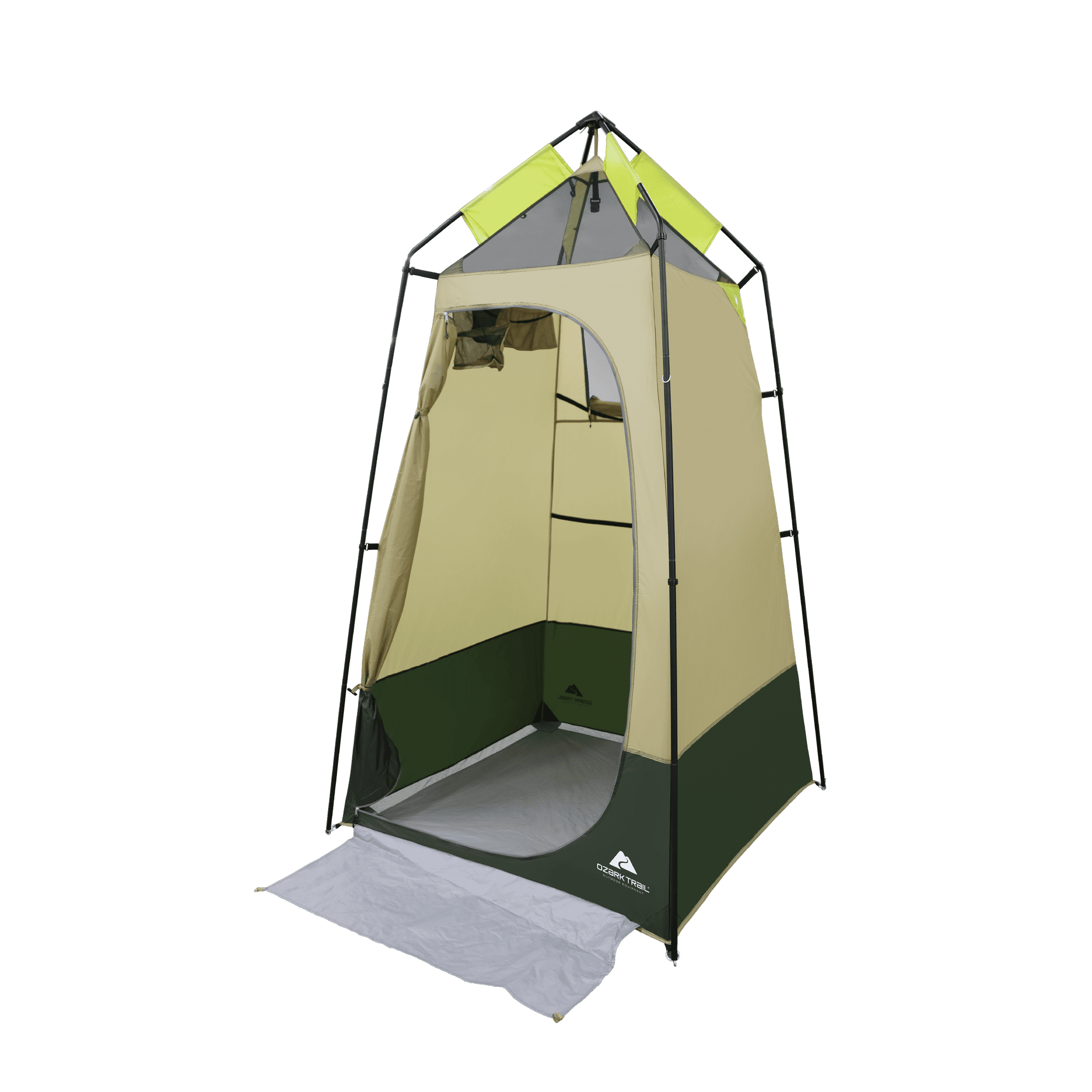 Ozark Trail Hazel Creek Lighted Shower Tent One Room, Green