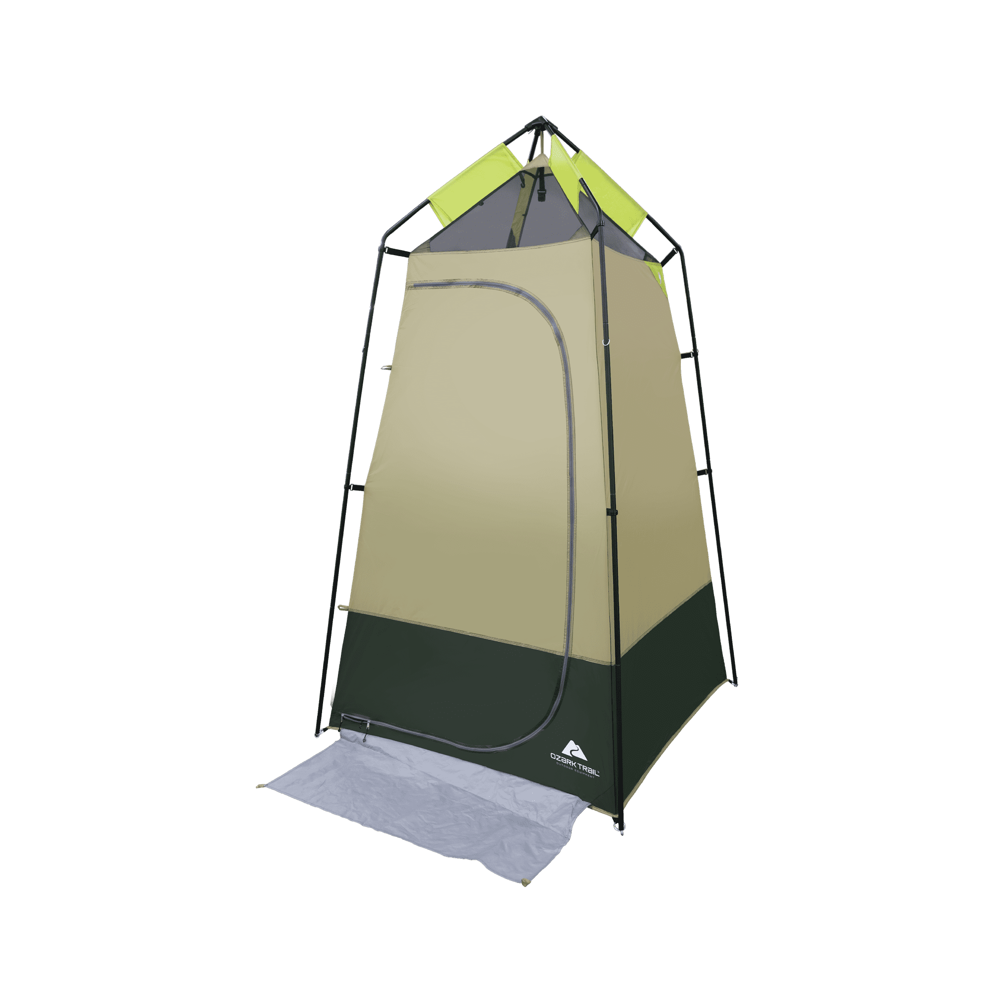 Ozark Trail Hazel Creek Lighted Shower Tent One Room, Green